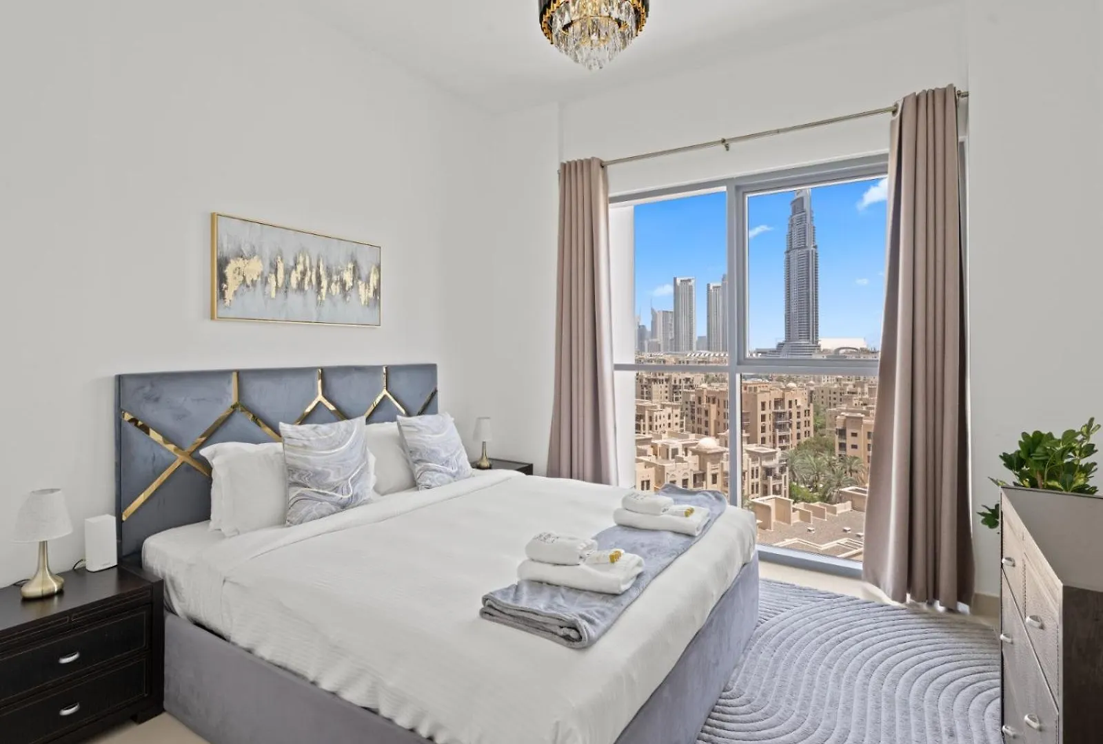 Skyline Luxury 2Br Plus 1 Gr With Burj Khalifa & Fountain Views In Bellevue Towers Dubái